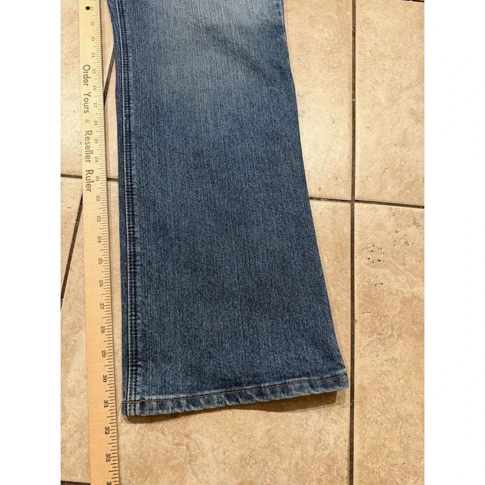 Ariat Jeans Mens 34x32 M4 Rebar Relaxed Boot Cut Blue Denim Stretch Work Wear - Picture 5 of 8